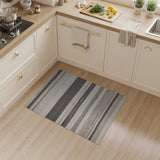 Grey Striped Grey Striped Woven Area Rug