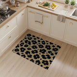 Beige and Neutral Beige Leopard Print Area Rug
