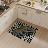 Fierce Prowling Leopard Area Rug