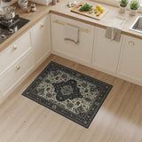 Traditional Persian Navy Medallion Area Rug