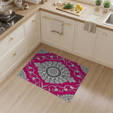 Vibrant Pink Vibrant Pink Mandala Persian Area Rug