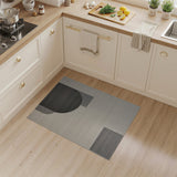 Modern Geometric Overlap Neutral Area Rug
