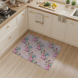 Vibrant Pink Floral Bloom Area Rug