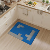 Blue Bench Blueprint Geometric Area Rug