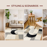 Contemporary Abstract Curvilinear Aesthetic(Beige)