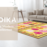 Ultra Soft Area Rug, Non Slip, Stain Resistant, Washable Area Rugs for Living Room, Bedroom, Inviting Earthy Spring Decor(Yellow)