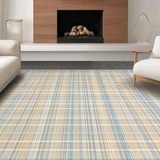 Ultra Soft Area Rug, Non Slip, Stain Resistant, Washable Area Rugs for Living Room, Bedroom, Trendy Pastel Symmetrical Design(Beige)