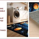 Ultra Soft Area Rug, Non Slip, Stain Resistant, Washable Area Rugs for Living Room, Bedroom, Educational Solar System Playmat Rug(Blue) - ODIKA