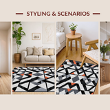 Distinctive Gray Tiled Patterned(Gray)