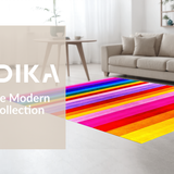 Ultra Soft Area Rug, Non Slip, Stain Resistant, Washable Area Rugs for Living Room, Bedroom, Vibrant Gradient Coastal Style(Purple)