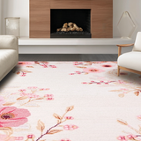 Ultra Soft Area Rug, Non Slip, Stain Resistant, Washable Area Rugs for Living Room, Bedroom, Lush Pastel Soft Serenity(Ivory)