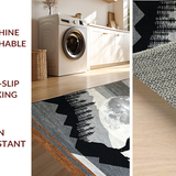 Ultra Soft Area Rug, Non Slip, Stain Resistant, Washable Area Rugs for Living Room, Bedroom, Nature-Inspired Earthy Textures(Gray)
