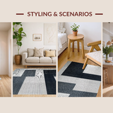 Chic Abstract Plush Round Shape(Black)