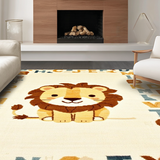 Charming Alphabetic Lion Art(Beige)