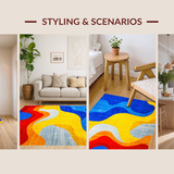 Energetic Abstract Artful Layout(Blue)