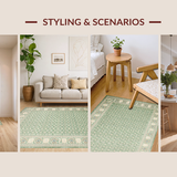 Sage Elegance with Geometric Accents(Green)
