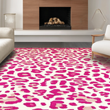 Ultra Soft Area Rug, Non Slip, Stain Resistant, Washable Area Rugs for Living Room, Bedroom, Rustic Bold Animal Texture Visual(Pink)