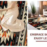 Sophisticated Black and White Ethno Design(Red)
