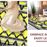 Contemporary Abstract Diamond Layout(Yellow)