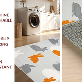 Ultra Soft Area Rug, Non Slip, Stain Resistant, Washable Area Rugs for Living Room, Bedroom, Delightful Cozy Farmhouse Vibe(Gray)