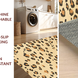 Ultra Soft Area Rug, Non Slip, Stain Resistant, Washable Area Rugs for Living Room, Bedroom, Safari Chic Animal Print Aesthetic(Beige)