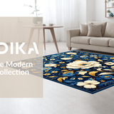 Luxe Golden Floral Accents(Blue)