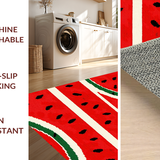 Ultra Soft Area Rug, Non Slip, Stain Resistant, Washable Area Rugs for Living Room, Bedroom, Playful Fruit-Inspired Shag Creation(Red)