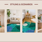 Whimsical Earth Tones Circular Motif(Green)