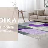 Ultra Soft Area Rug, Non Slip, Stain Resistant, Washable Area Rugs for Living Room, Bedroom, Luxurious Modern Graphic Arrangement(Gray)