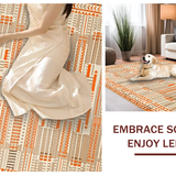 Chic Geometric Earth Tone Mat(Beige)
