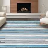 Contemporary Earthy Textured Design(Blue)