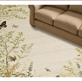 Ultra Soft Area Rug, Non Slip, Stain Resistant, Washable Area Rugs for Living Room, Bedroom, Nature-Inspired Modern Aesthetic Harmony(Beige)