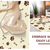 Ultra Soft Area Rug, Non Slip, Stain Resistant, Washable Area Rugs for Living Room, Bedroom, Trendy Soft Natural Color Palette(Beige)
