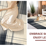 Contemporary White Patterned Surface(Beige)