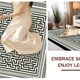 Chic Monochrome Tiled Aesthetic(Black)
