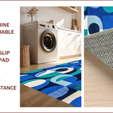 Ultra Soft Area Rug, Non Slip, Stain Resistant, Washable Area Rugs for Living Room, Bedroom, Navy Blue Stain-Resistant Deck Area Rug(Blue)