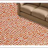 Ultra Soft Area Rug, Non Slip, Stain Resistant, Washable Area Rugs for Living Room, Bedroom, Classic Vivid Living Room Non-Slip Area Rug(Orange)