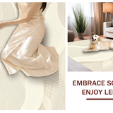 Luxurious Creamy Geometric Arrangement(Beige)