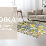 Sophisticated Floral Tiled Composition(Gray)