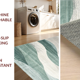 Chic Cream and Green Fluid Motif(Gray)