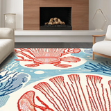 Elegant Nautical Shell Decorative(Red)