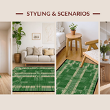 Earthy Toned Rustic Geometric Design(Green)