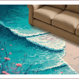 Ultra Soft Area Rug, Non Slip, Stain Resistant, Washable Area Rugs for Living Room, Bedroom, Retro Honeycomb Non-Slip Bedroom Area Carpet(Blue)