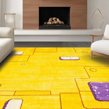 Ultra Soft Area Rug, Non Slip, Stain Resistant, Washable Area Rugs for Living Room, Bedroom, Charming Lighthearted Shaggy Accent(Yellow)