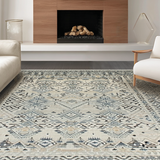 Rustic Toned Lattice Motif(Beige)
