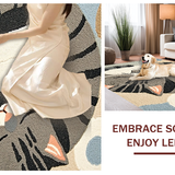 Ultra Soft Area Rug, Non Slip, Stain Resistant, Washable Area Rugs for Living Room, Bedroom, Eclectic Cozy Animal Motif(Gray)
