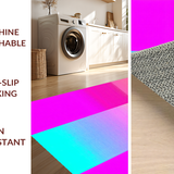 Ultra Soft Area Rug, Non Slip, Stain Resistant, Washable Area Rugs for Living Room, Bedroom, Whimsical Rainbow Fluffy Aesthetic(Pink)