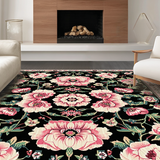 Striking Black Floral Aesthetic(Black)