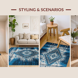 Energetic Colorful Tribal Motif(Blue)