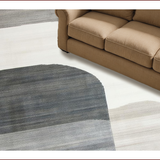 Ultra Soft Area Rug, Non Slip, Stain Resistant, Washable Area Rugs for Living Room, Bedroom, Chic Contemporary Diamond Arrangement(Gray)